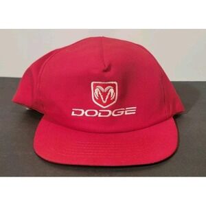 Vintage Red Dodge Snapback Hat "Mopar Collection" Cap One Size Fits All
